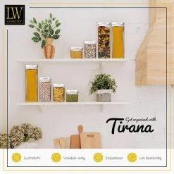 LW Collection Voorraadpotten 14 Stuks Met Stickers Witte Deksel 8 LW Collection Voorraadpotten 14 Stuks Met Stickers Witte Deksel -Beroemde Servies Winkel 098370a2dfc44828ae25acb218f619cd