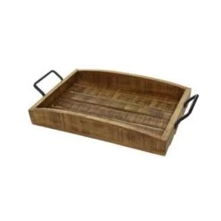 Decoris Dienblad - Mangohout - Met Handvaten - 54 X 30 Cm -Beroemde Servies Winkel 1000002099 0102