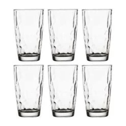 Bormioli Rocco 6x Stuks Tumbler Waterglazen/sapglazen Diamond Dof 470 Ml
