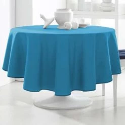 Today Rond Tafelkleed Blauw - 180cm -Beroemde Servies Winkel 1000002185 0103
