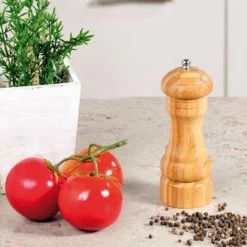 Merkloos Kesper Pepermolen Of Zoutmolen - Bamboehout - 16 Cm 5 Merkloos Kesper Pepermolen Of Zoutmolen - Bamboehout - 16 Cm -Beroemde Servies Winkel 1000003083 0101