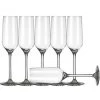 Champagneglazen Carre - 6 Stuks - Glas - 220 Ml -Beroemde Servies Winkel 1000003808