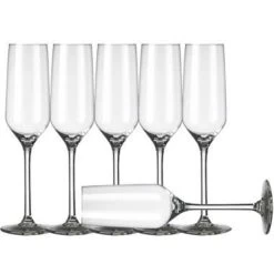 Champagneglazen Carre - 6 Stuks - Glas - 220 Ml