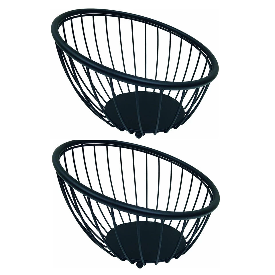 Artex Globe Fruitschaal - Zwart - Ø 28 Cm 4 Artex Globe Fruitschaal - Zwart - Ø 28 Cm - Afbeelding 2