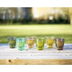 6x Stuks Gekleurde Waterglazen/drinkglazen Cosy Moments 310 Ml -Beroemde Servies Winkel 1000005279 0103
