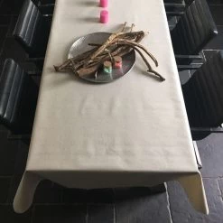 Merkloos Bellatio Design Tafellaken - Buiten - Creme Wit - 140 X 180 Cm -Beroemde Servies Winkel 1000010783 0102