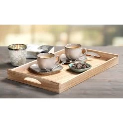 Kesper Dienblad - Paolownia Hout - Opstaande Rand - 47 X 30 Cm -Beroemde Servies Winkel 1000010901 0101