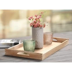 Kesper Dienblad - Paolownia Hout - Opstaande Rand - 47 X 30 Cm -Beroemde Servies Winkel 1000010901 0102