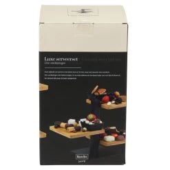 Maison Bleu Etagere Serveerplateau - 3 Laags - Bamboe - 14 X 26 Cm 7 Maison Bleu Etagere Serveerplateau - 3 Laags - Bamboe - 14 X 26 Cm -Beroemde Servies Winkel 1000010928 0102