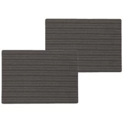 Wicotext Placemats - 4 Stuks - Lines - Zwart - 43 X 30 Cm