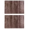 Merkloos Bellatio Design Placemats - 4 Stuks - Hout Patroon - 43 X 28 Cm -Beroemde Servies Winkel 1000010961