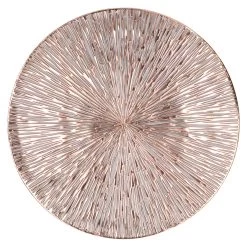 Merkloos Bellatio Design Placemats - 4 Stuks - Rond - Bronskleurig - 38 Cm -Beroemde Servies Winkel 1000010963 0101