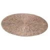Merkloos Bellatio Design Placemats - 4 Stuks - Rond - Bronskleurig - 38 Cm -Beroemde Servies Winkel 1000010963