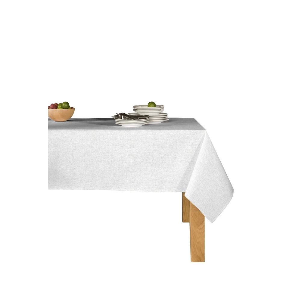 Mistral Home - Tafelkleed Linnen Look - 150x250 Cm - Grijs 4 Mistral Home - Tafelkleed Linnen Look - 150x250 Cm - Grijs - Afbeelding 2