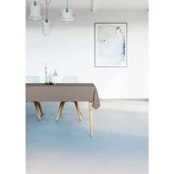 Mistral Home - Tafelkleed Waterafstotend - 150x250 Cm - Bruin -Beroemde Servies Winkel 1000010987 0101