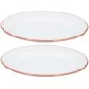 Jamie Oliver Dinerborden - 2 Stuks - Wit Met Oranje - Keramiek -Beroemde Servies Winkel 1000012570