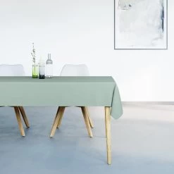 Mistral Home - Tafelkleed Waterafstotend - 150x250 Cm - Muntgroen -Beroemde Servies Winkel 1000012689 0101