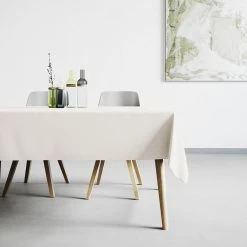 Mistral Home - Tafelkleed Waterafstotend - 150x250 Cm - Gebroken Wit -Beroemde Servies Winkel 1000012696 0101