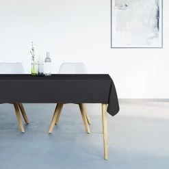 Mistral Home - Tafelkleed Waterafstotend - 150x250 Cm - Zwart -Beroemde Servies Winkel 1000012701 0101