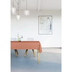 Mistral Home - Tafelkleed Waterafstotend - 150x250 Cm - Terracotta -Beroemde Servies Winkel 1000012703 0101