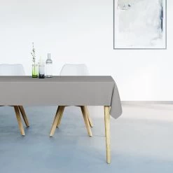 Mistral Home - Tafelkleed Waterafstotend - 150x250 Cm - Lichtgrijs -Beroemde Servies Winkel 1000012704 0101