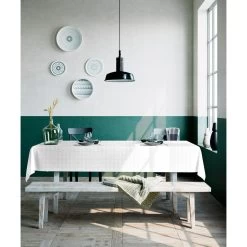 Mistral Home - Tafelkleed Gerecycleerd - 150x250 Cm - Wit -Beroemde Servies Winkel 1000012706 0101