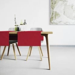 Mistral Home - Tafelloper Waterafstotend - 45x145 Cm - Rood -Beroemde Servies Winkel 1000012715 0110