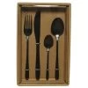 Decoris Bestekset - 16-delig - Zwart - RVS - 4 Personen -Beroemde Servies Winkel 1000012734
