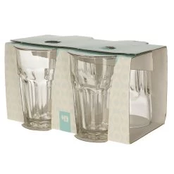 Merkloos Drinkglazen - 4 Stuks - 360 Ml -Beroemde Servies Winkel 1000014473 0102