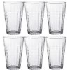 Duralex Longdrinkglazen Prisme - 6 Stuks - Glas - 330 Ml -Beroemde Servies Winkel 1000014479