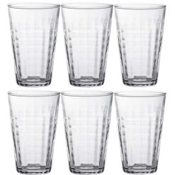 Duralex Longdrinkglazen Prisme - 6 Stuks - Glas - 330 Ml