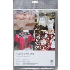 Grijs Rond Tafelkleed/tafellaken 240 Cm Non Woven Polypropyleen -Beroemde Servies Winkel 1000014515 0101