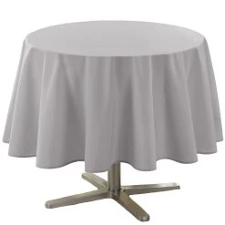Wicotex Tafellaken - Lichtgrijs - Rond - Polyester - 180 Cm