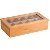 Kesper Theedoos - Bamboe - 10-vaks - 20 X 36 X 9 Cm -Beroemde Servies Winkel 1000017397