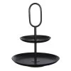 Mica Decorations Rama Etagère 2-Laags H36 X Ø28 Cm Metaal Zwart