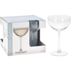 Merkloos Champagneglazen - 4 Stuks - Glas - Transparant - 240 Ml -Beroemde Servies Winkel 1000019889 0101
