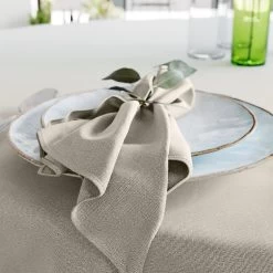 Mistral Home - Set Van 4 Servetten - 43x43 Cm - Beige -Beroemde Servies Winkel 1000020776 0101