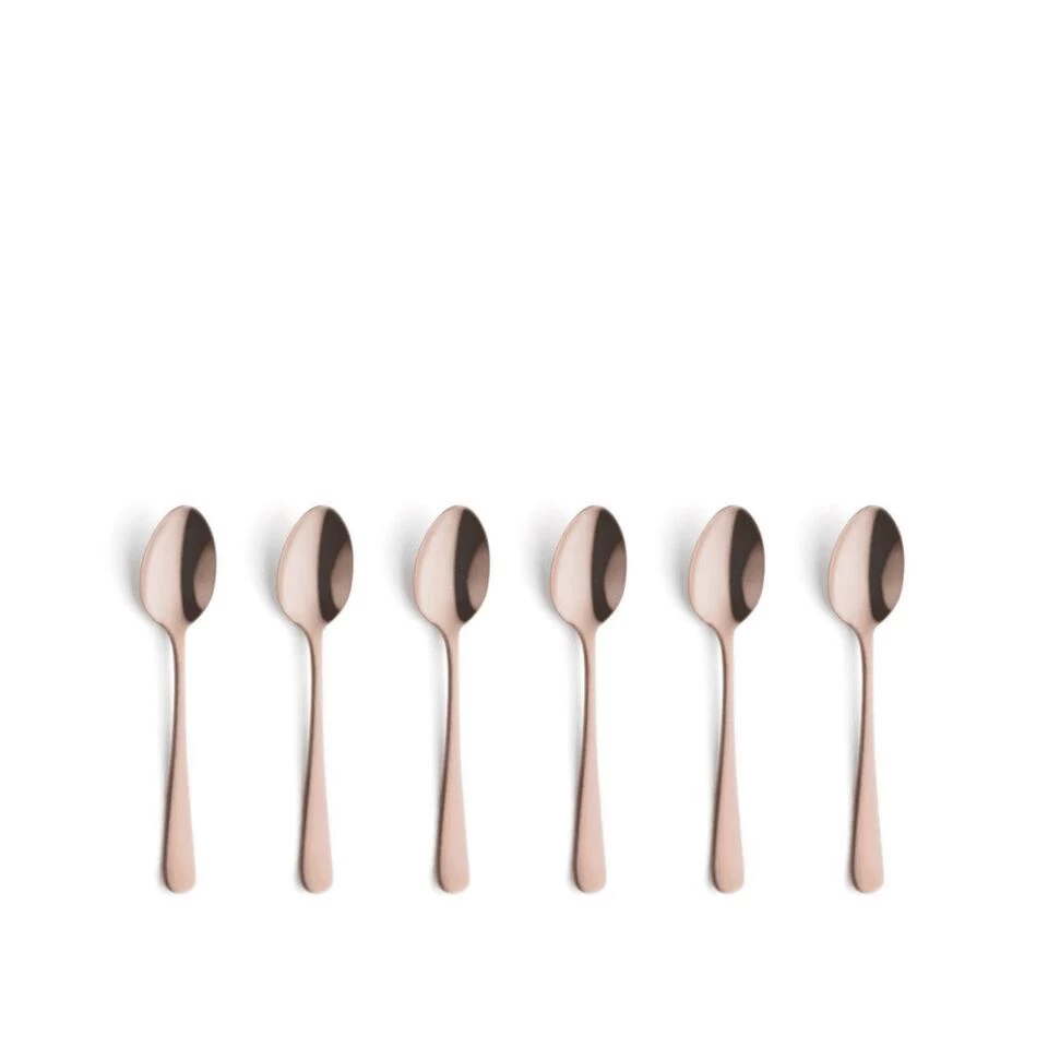 Amefa Austin Copper 6 Koffielepels 3 Amefa Austin Copper 6 Koffielepels