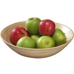 Merkloos Kesper Fruitschaal - Bamboe Hout - 30 X 9 Cm -Beroemde Servies Winkel 1000021142 0101