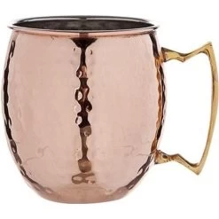 Cosy & Trendy Cocktailglazen Moscow Mule - Gehamerd Koper - 450 Ml