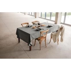 Giftbox-Tafellinnen-Dine In Style-extra Lang Tafelkleed-Donkergrijs -Beroemde Servies Winkel 1000021776 0102