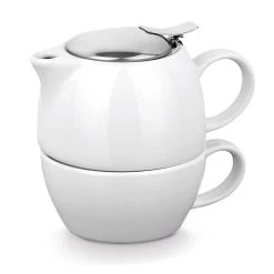 Merkloos Theepot - Tea For One Set - Inclusief Theebeker - 430 Ml