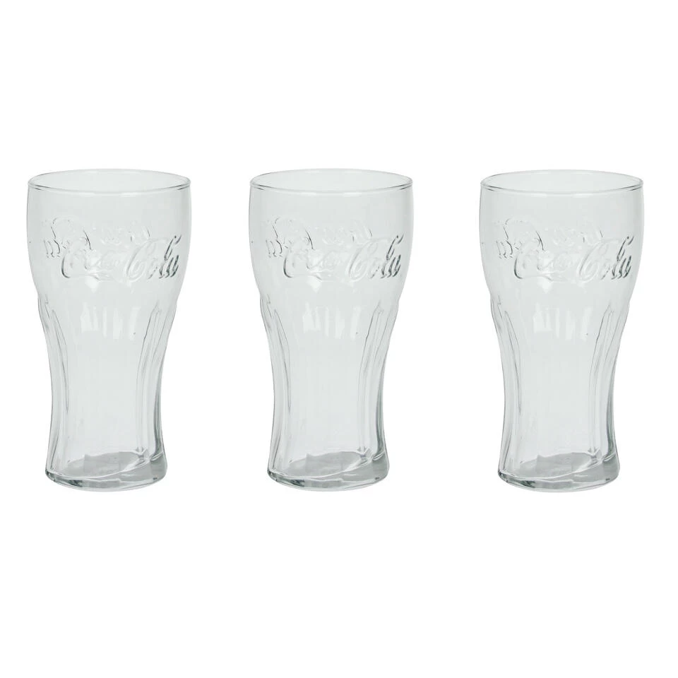 Merkloos Luminarc Drinkglazen Coca Cola - 3 Stuks - 370 Ml 3 Merkloos Luminarc Drinkglazen Coca Cola - 3 Stuks - 370 Ml