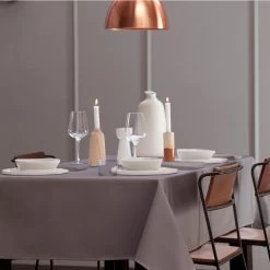 DDDDD Tafellaken Latus - 150 X 150 Cm - Taupe 7 DDDDD Tafellaken Latus - 150 X 150 Cm - Taupe -Beroemde Servies Winkel 1000027925 0102