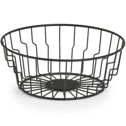 Zeller Fruitschaal - Zwart - Metaal - 24 Cm