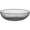 Zeller Fruitschaal - Zwart - Metaal - 28 Cm -Beroemde Servies Winkel 1000029049
