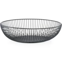 Zeller Fruitschaal - Zwart - Metaal - 28 Cm