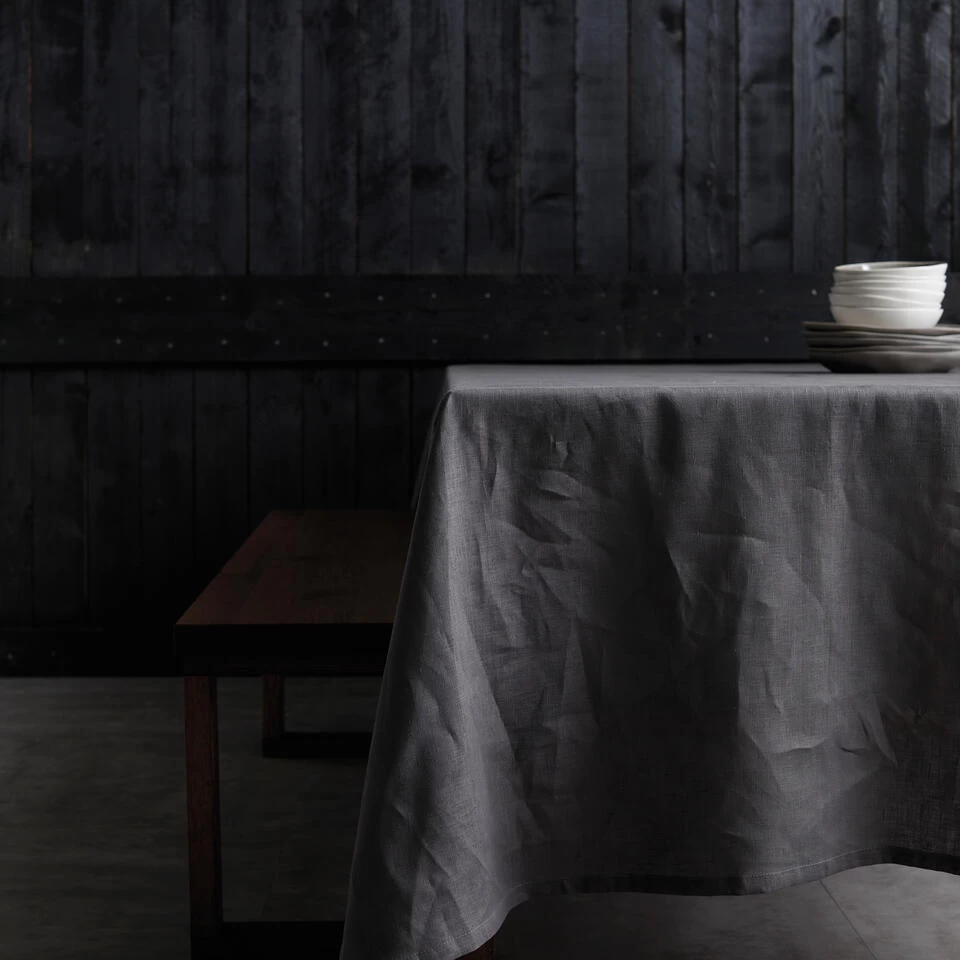 DDDDD Tafellaken Cabin - Linnen - 140 X 200 Cm - Grey 5 DDDDD Tafellaken Cabin - Linnen - 140 X 200 Cm - Grey - Afbeelding 3