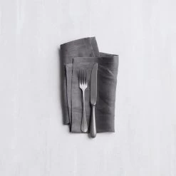 DDDDD Servetten Cabin - 40x40cm - Grijs - 4 Stuks -Beroemde Servies Winkel 1000029129 0101