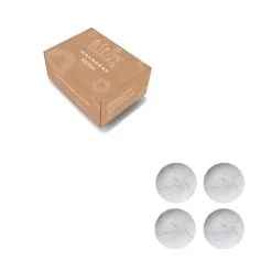 Orange85 Gebaksbordjes Taart 4 Stuks Wit 19cm Marmer -Beroemde Servies Winkel 1000033083 0111